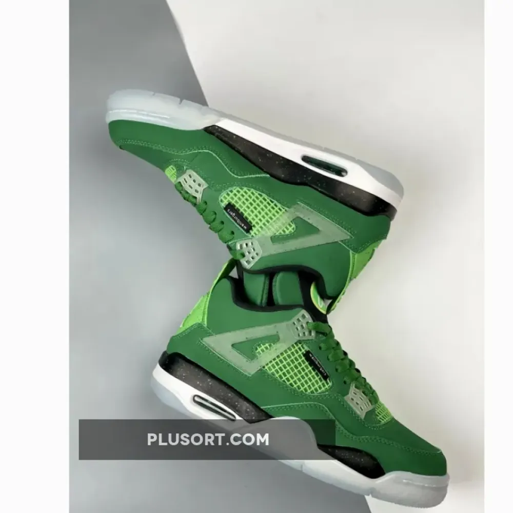 Air Jordan 4 Retro Wahlburgers PE Green White