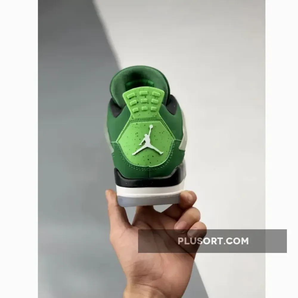 Air Jordan 4 Retro Wahlburgers PE Green White