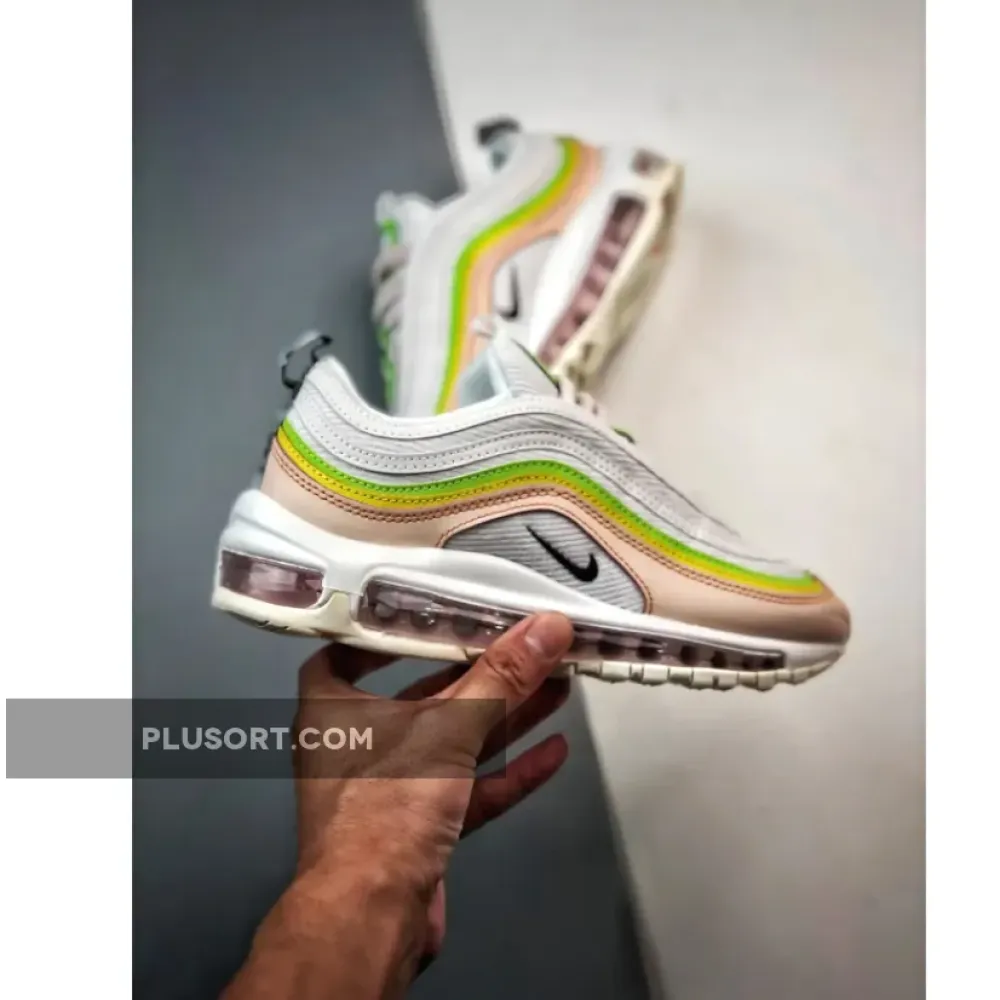 Nike Air Max 97 WMNS ‘Feel Love’ White/Green-Yellow  FD0870-100