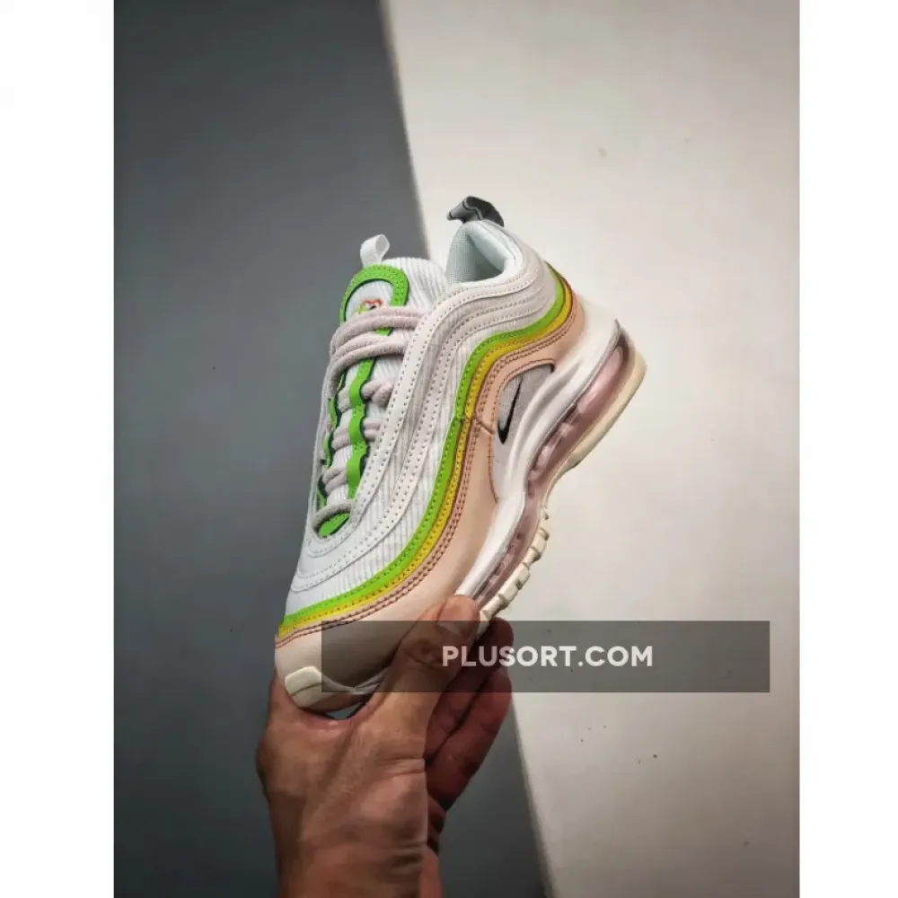 Nike Air Max 97 WMNS ‘Feel Love’ White/Green-Yellow  FD0870-100