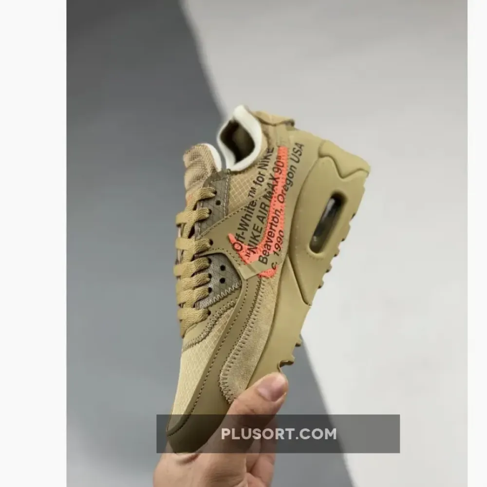 OFF-WHITE x Nike Air Max 90 Desert Ore  AA7293-200