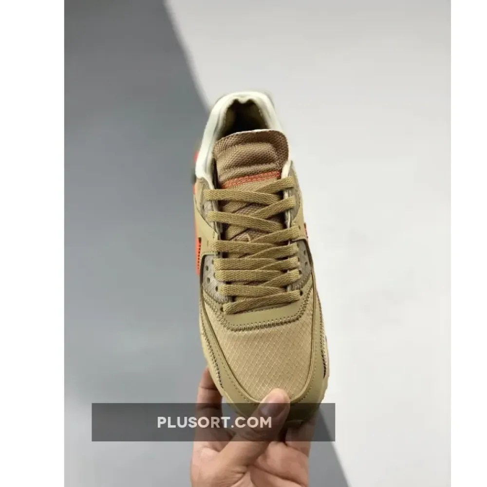 OFF-WHITE x Nike Air Max 90 Desert Ore  AA7293-200