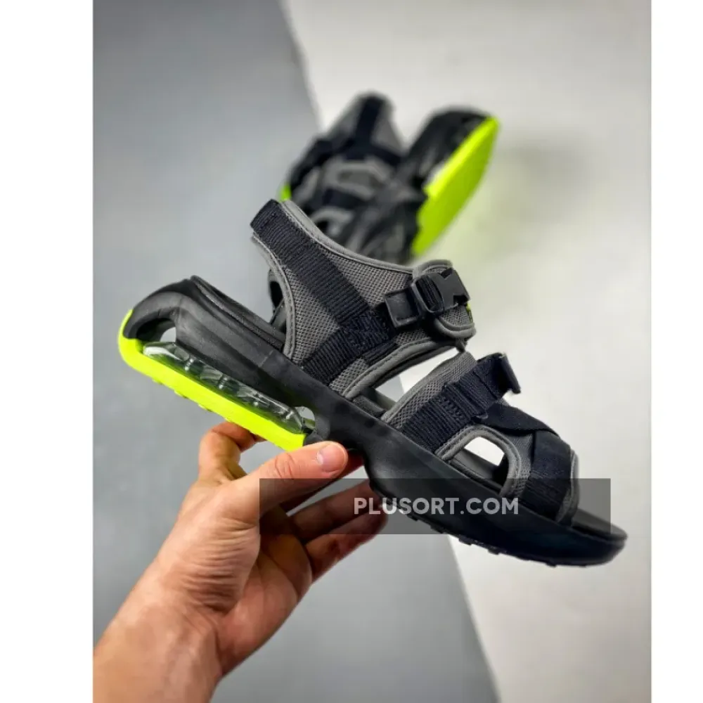 Nike Air Max Sol Sandals Black/Dark Grey/White/Volt  DD9972-004