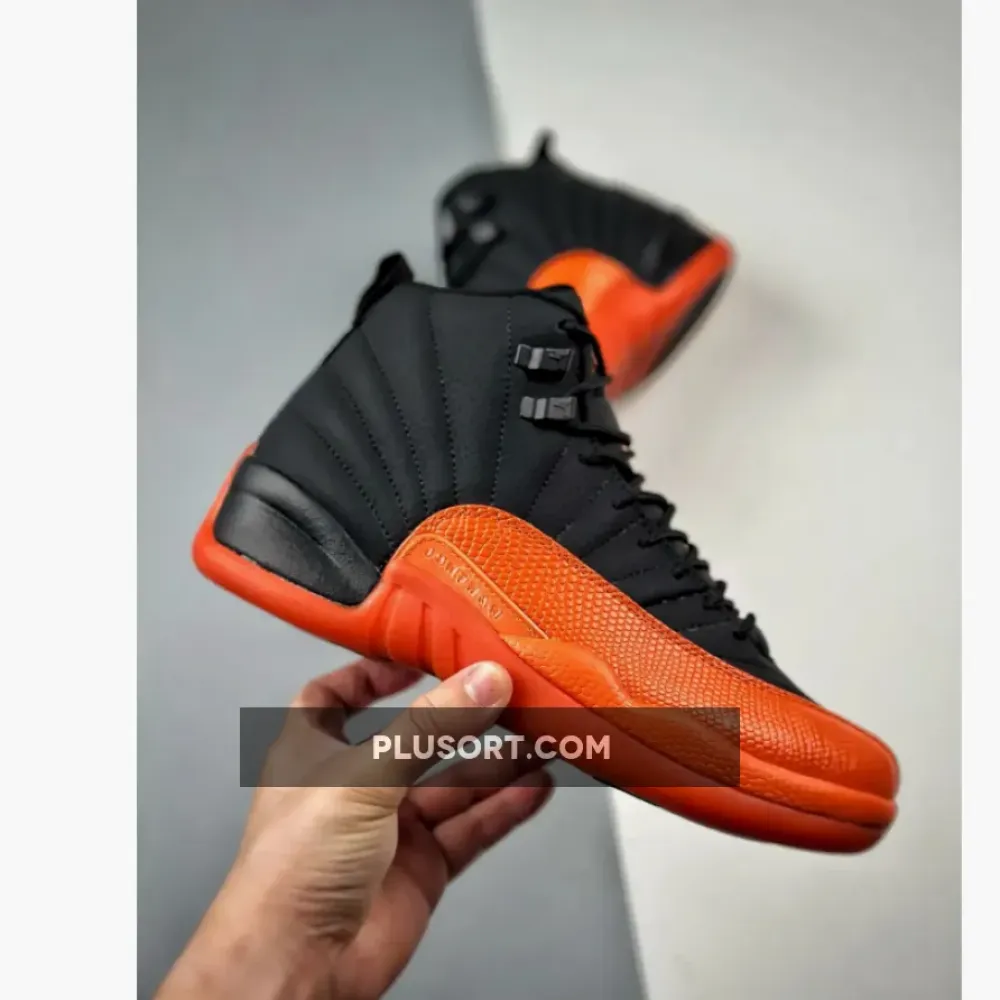 Air Jordan 12 Black/Brilliant Orange-White  FD9101-081