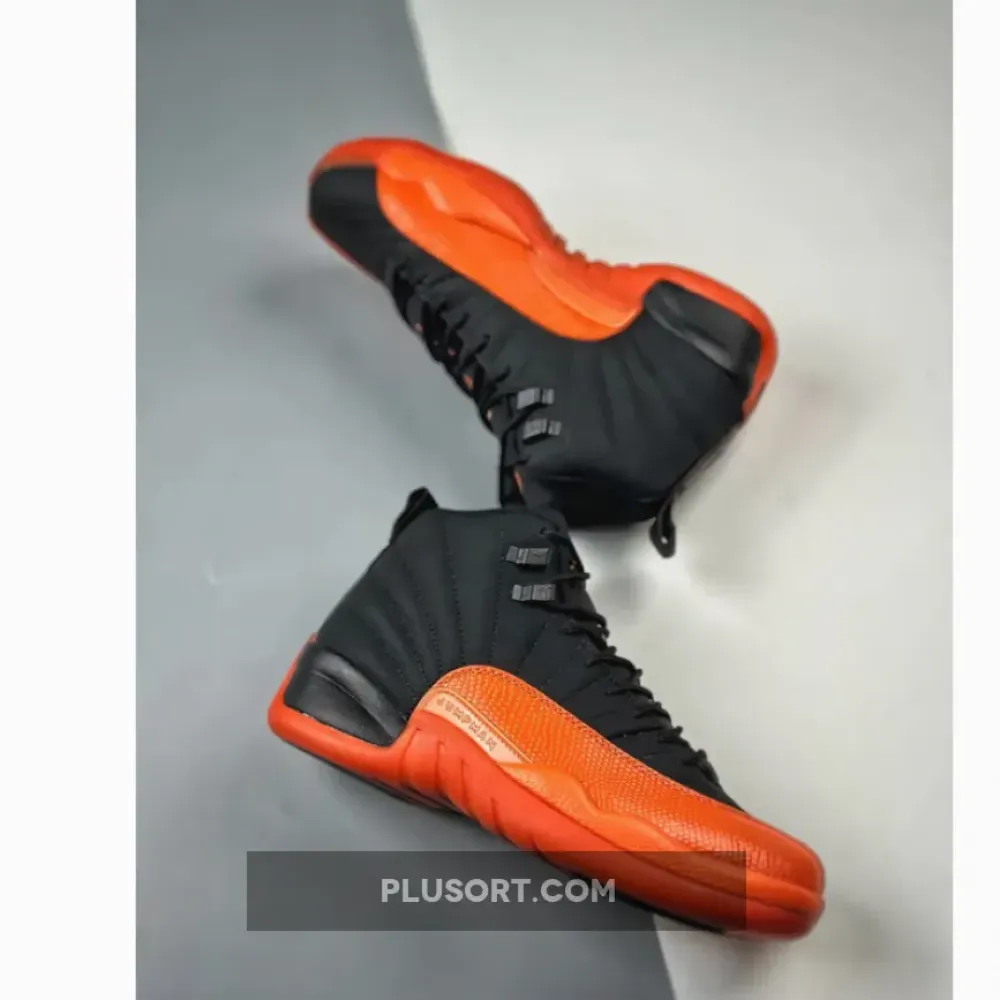 Air Jordan 12 Black/Brilliant Orange-White  FD9101-081