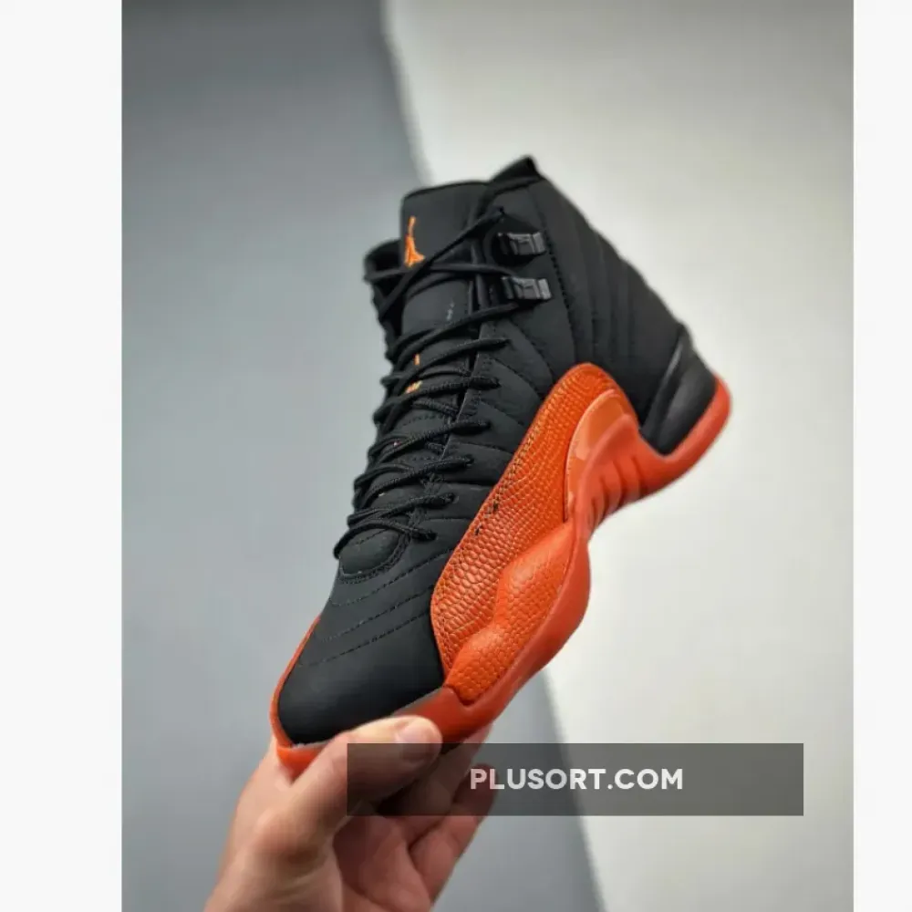 Air Jordan 12 Black/Brilliant Orange-White  FD9101-081