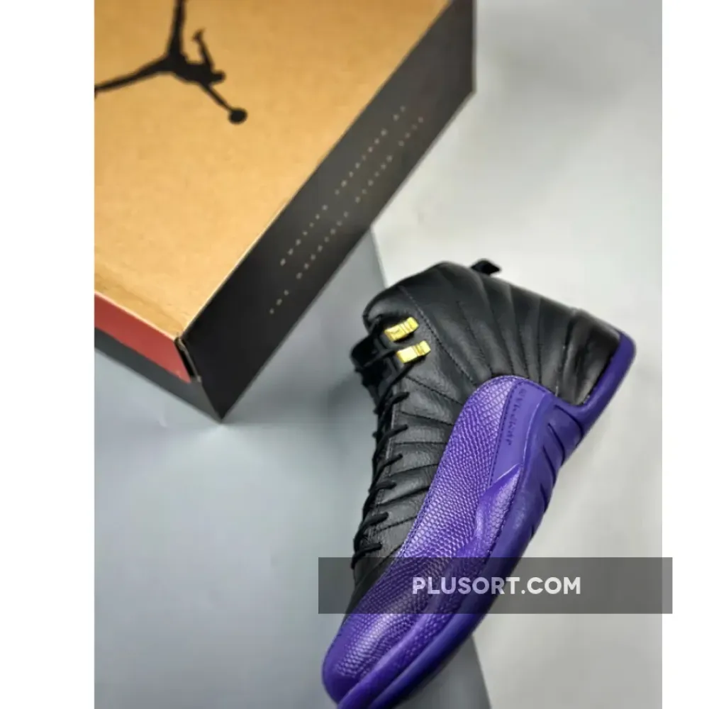 Air Jordan 12 Black/Field Purple-Metallic Gold-Taxi  CT8013-057