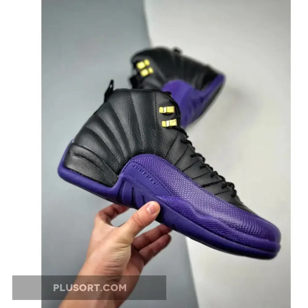 Air Jordan 12 Black/Field Purple-Metallic Gold-Taxi  CT8013-057