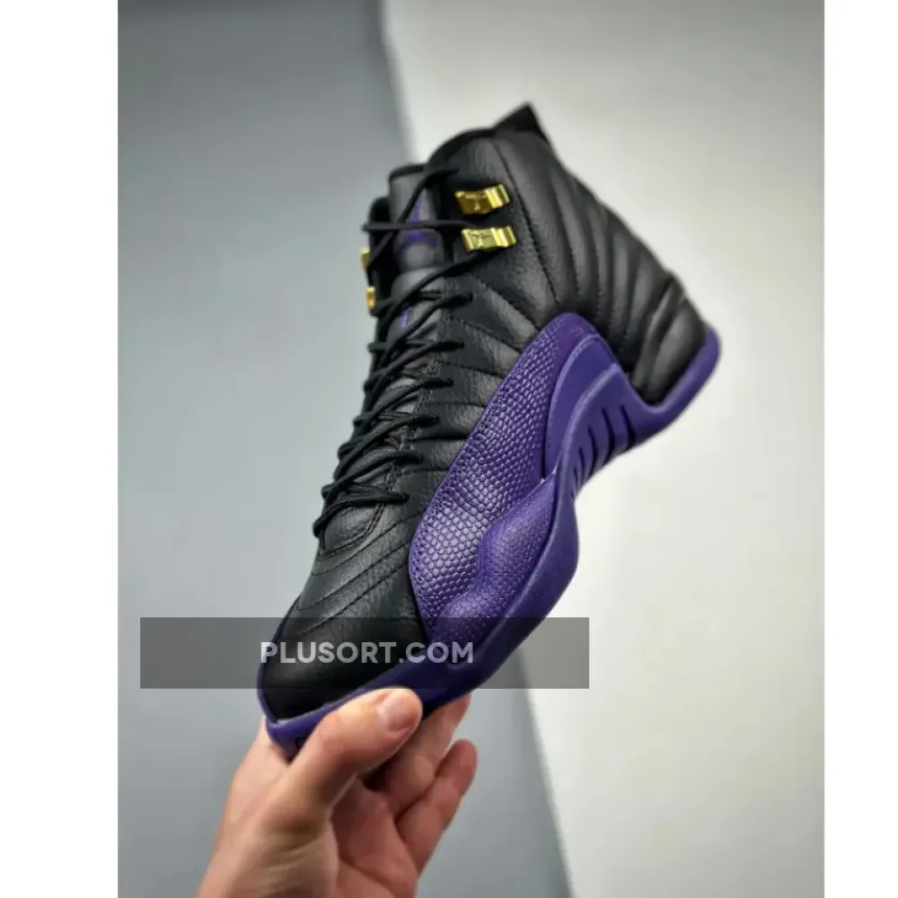 Air Jordan 12 Black/Field Purple-Metallic Gold-Taxi  CT8013-057