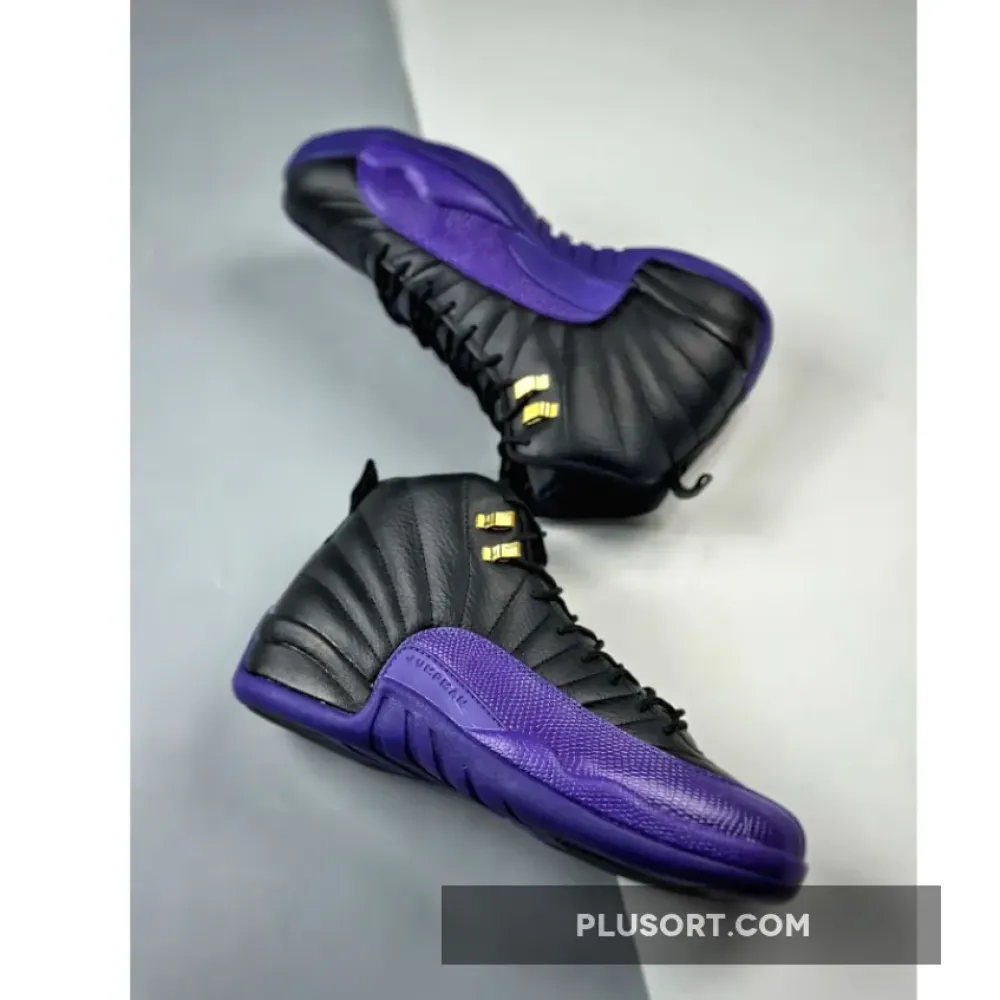Air Jordan 12 Black/Field Purple-Metallic Gold-Taxi  CT8013-057