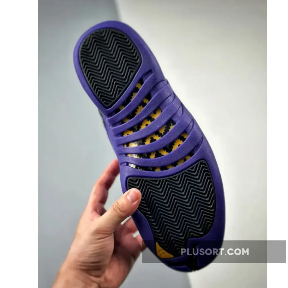 Air Jordan 12 Black/Field Purple-Metallic Gold-Taxi  CT8013-057