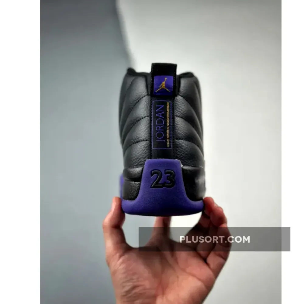 Air Jordan 12 Black/Field Purple-Metallic Gold-Taxi  CT8013-057
