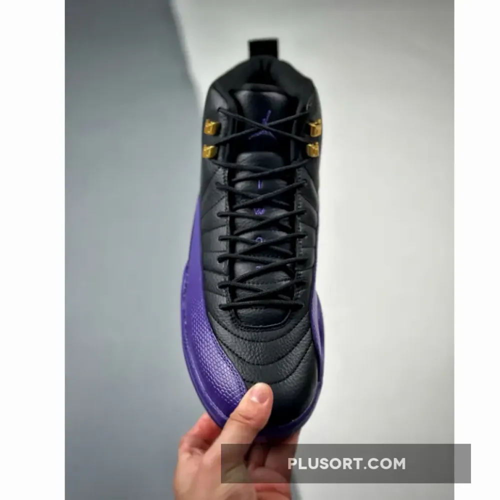 Air Jordan 12 Black/Field Purple-Metallic Gold-Taxi  CT8013-057