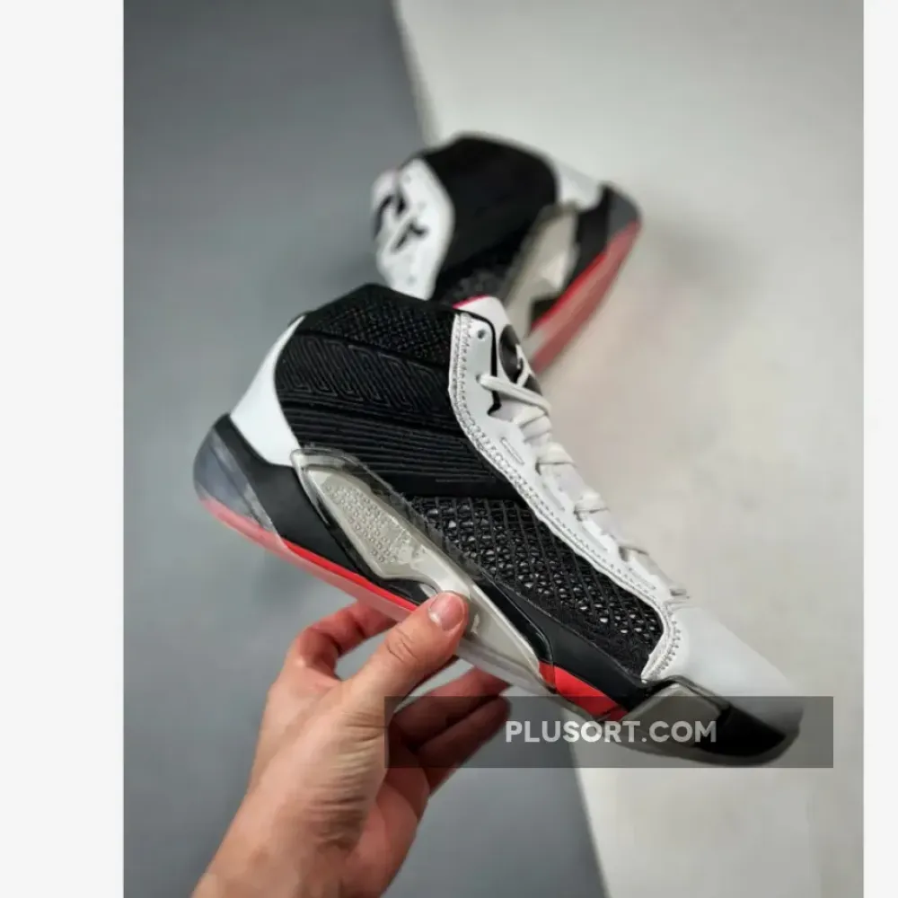 Air Jordan 38 “Fundamentals” White/Siren Red/Black  DZ3356-106