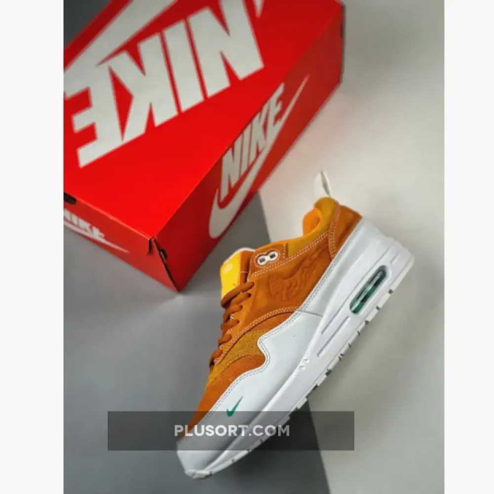 Serena Williams Design Crew x Nike Air Max 1 Monarch/White-Sundial  FQ4298-800