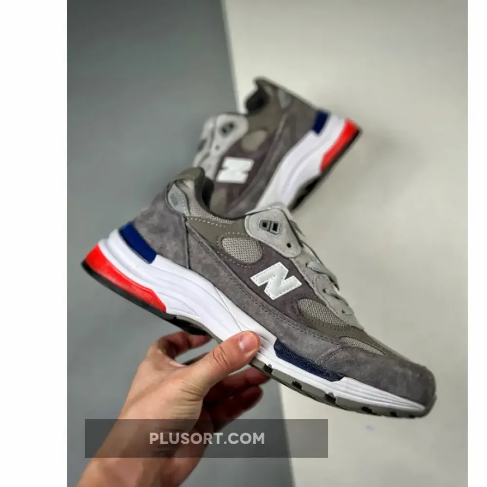New Balance 992 Grey Blue Red M992MD M992AG