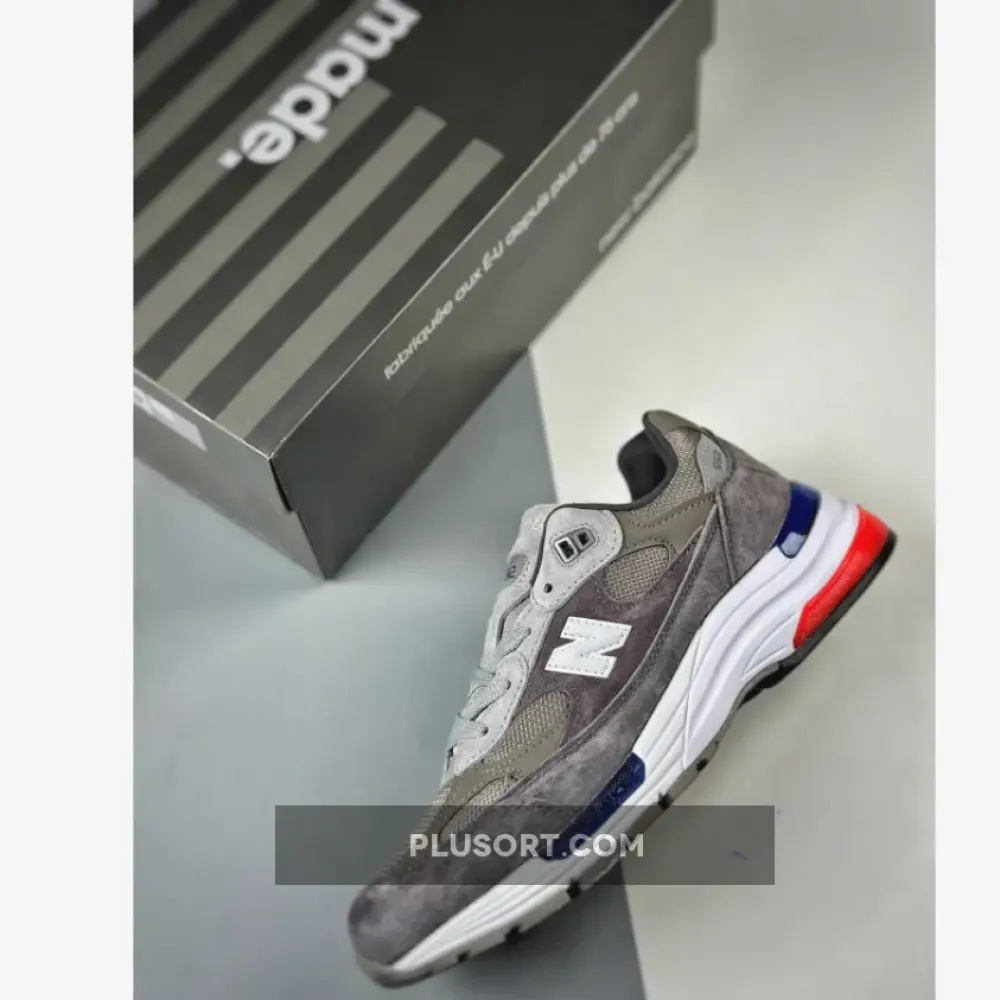 New Balance 992 Grey Blue Red M992MD M992AG