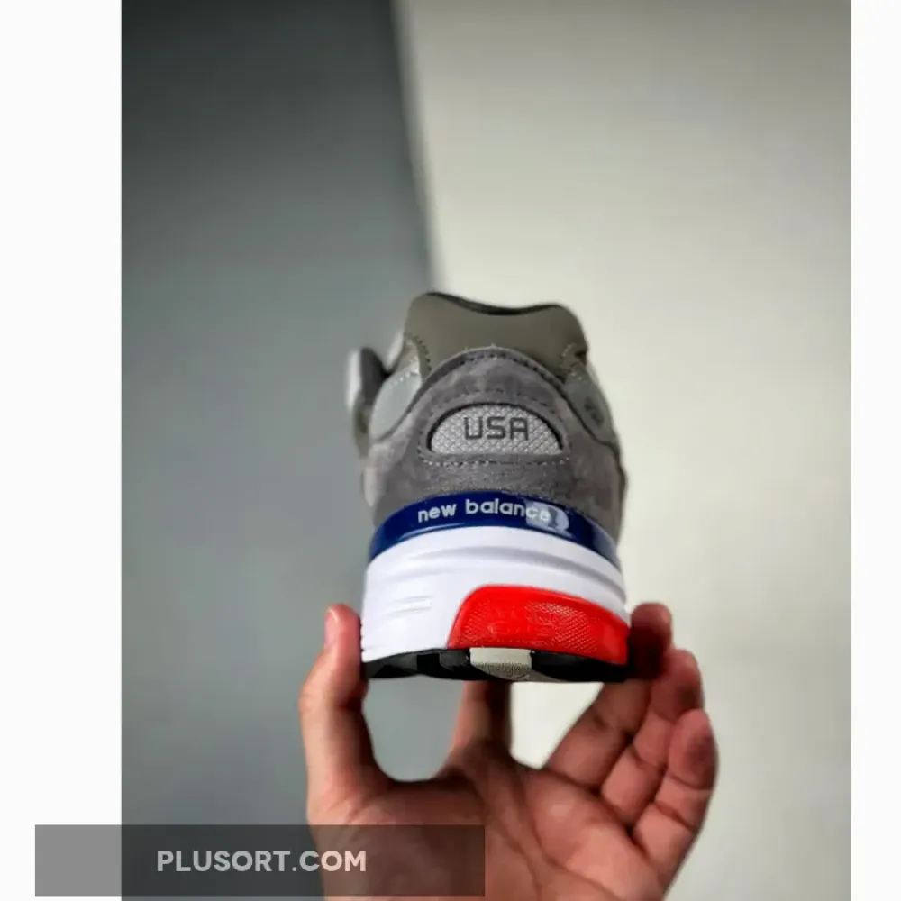 New Balance 992 Grey Blue Red M992MD M992AG