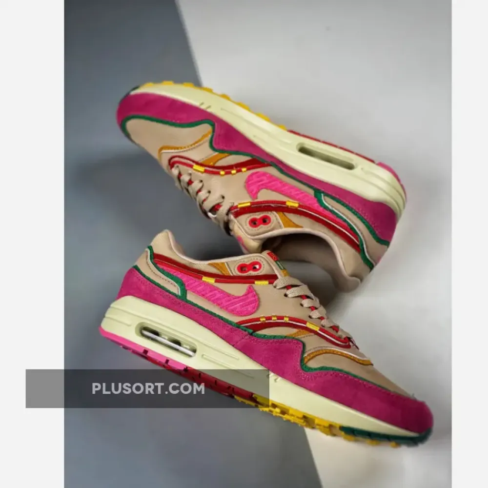 The Familia x Nike Air Max 1 Hemp/Pinksicle-Sanddrift  FN0598-200