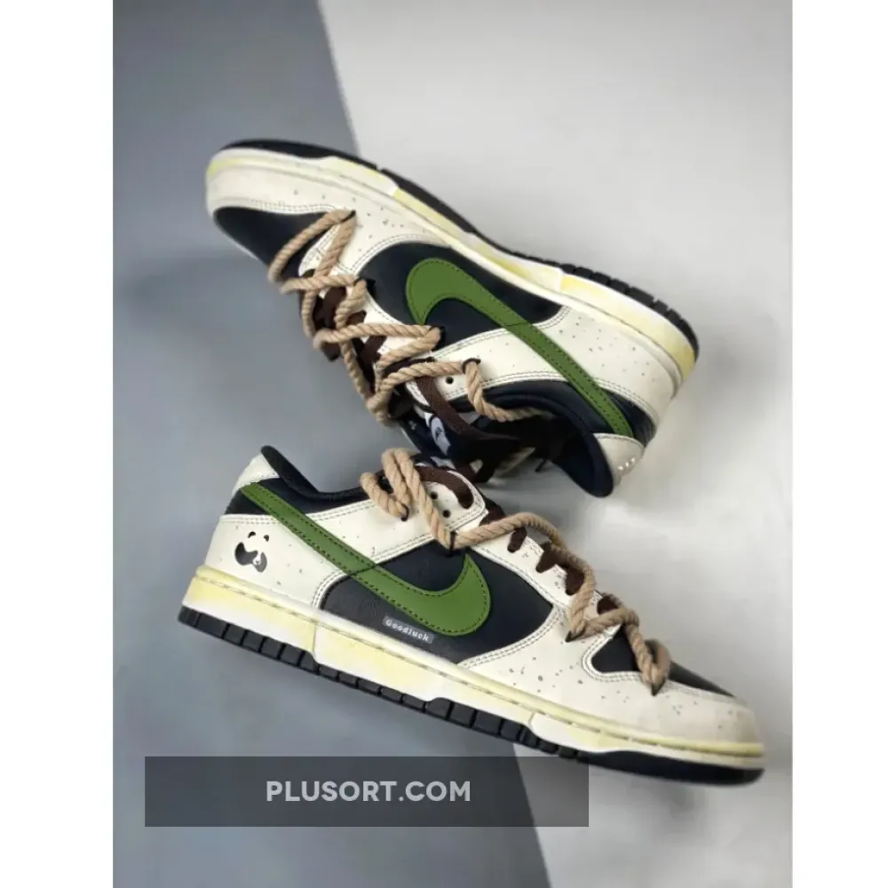 Nike Dunk Low Sail Black Green