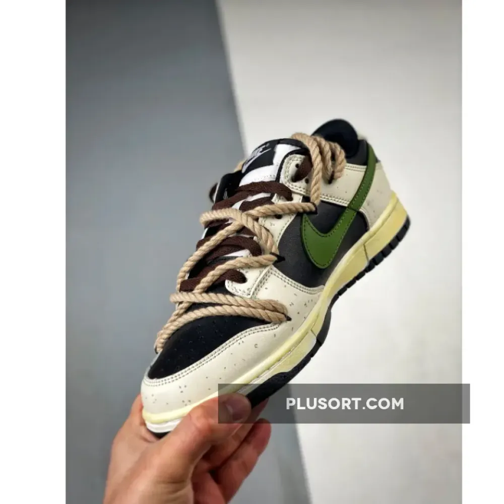 Nike Dunk Low Sail Black Green