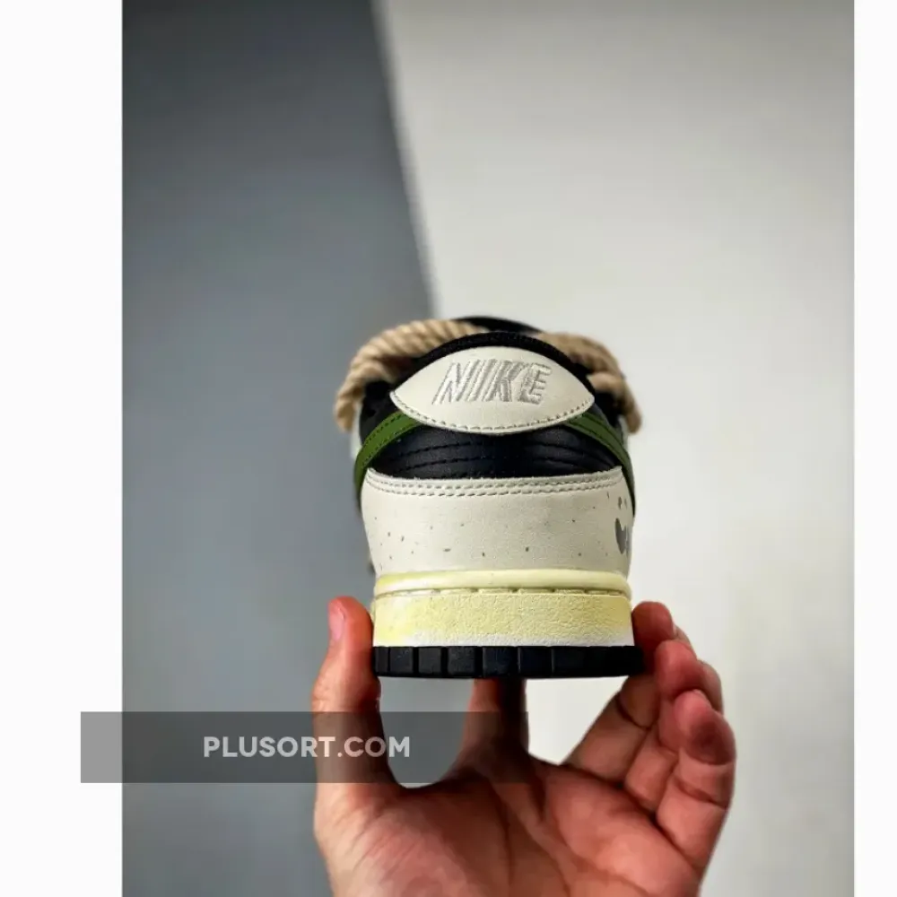 Nike Dunk Low Sail Black Green