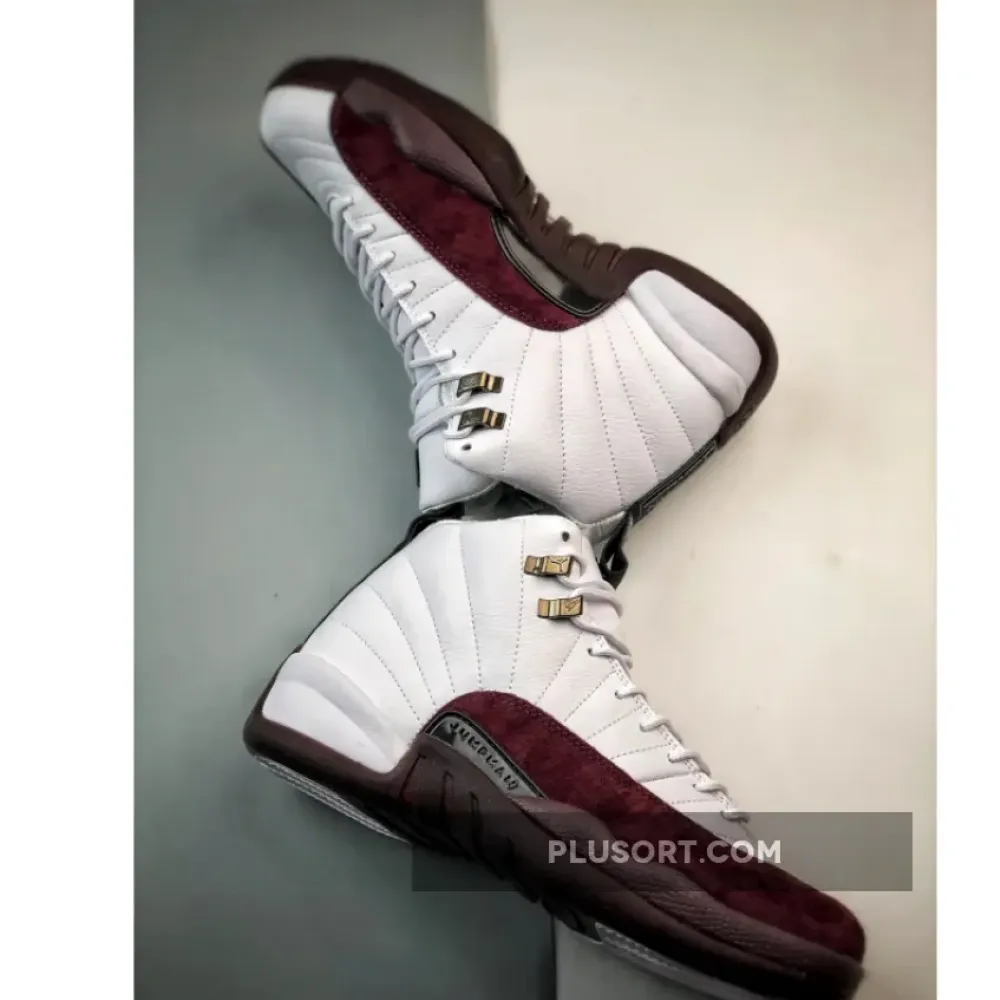A Ma Maniére x Air Jordan 12 White/Black-Burgundy Crush  DV6989-100
