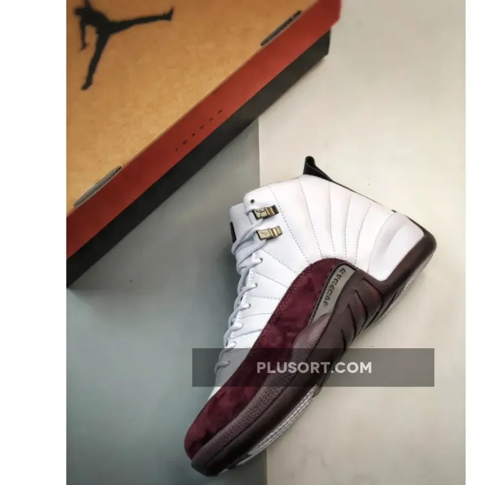 A Ma Maniére x Air Jordan 12 White/Black-Burgundy Crush  DV6989-100