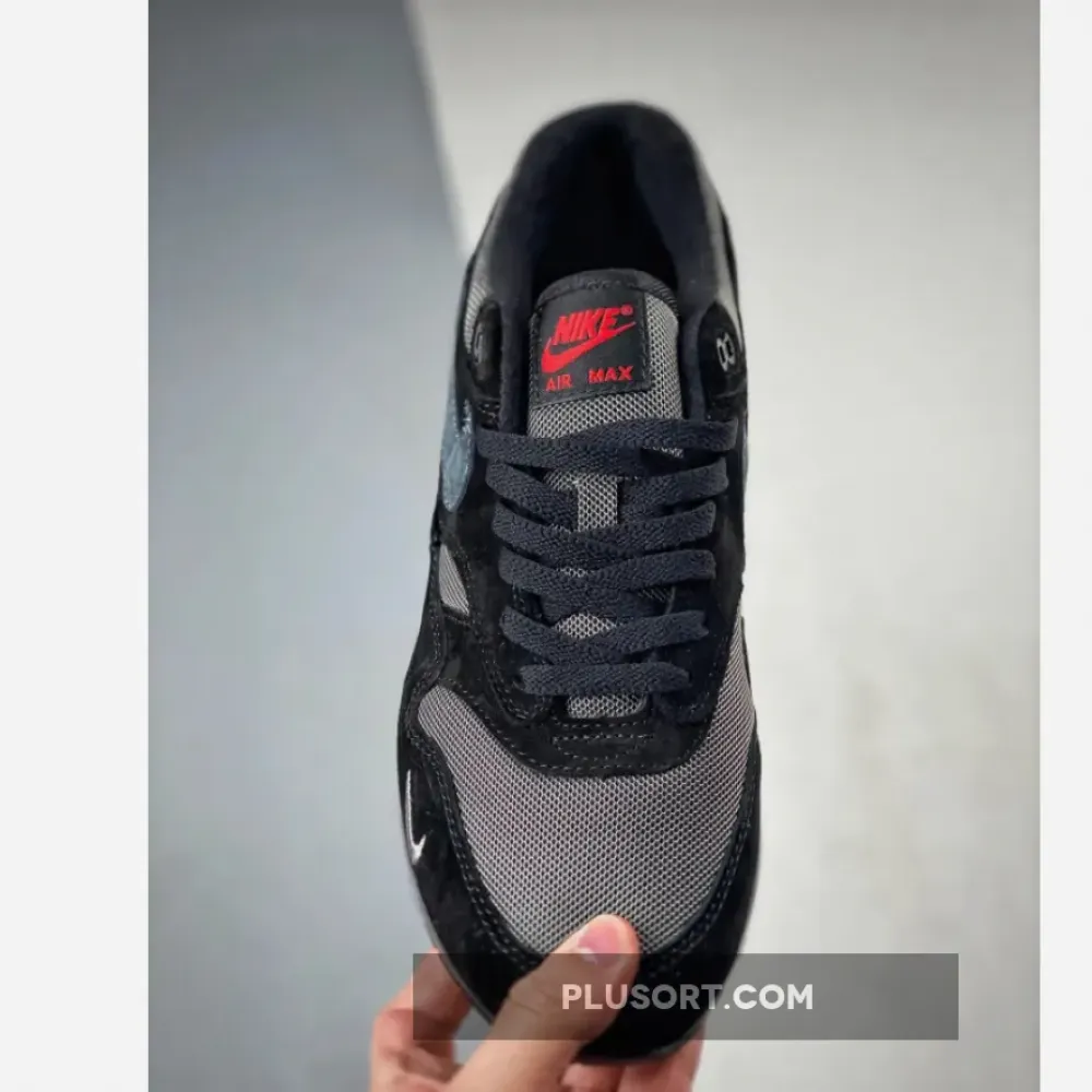 Nike Air Max 1 Bred Black/University Red  FV6910-001