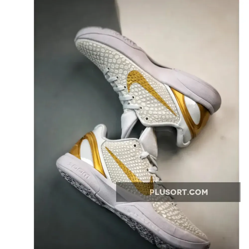 Nike Kobe 6 Protro “BHM” White/Metallic Gold
