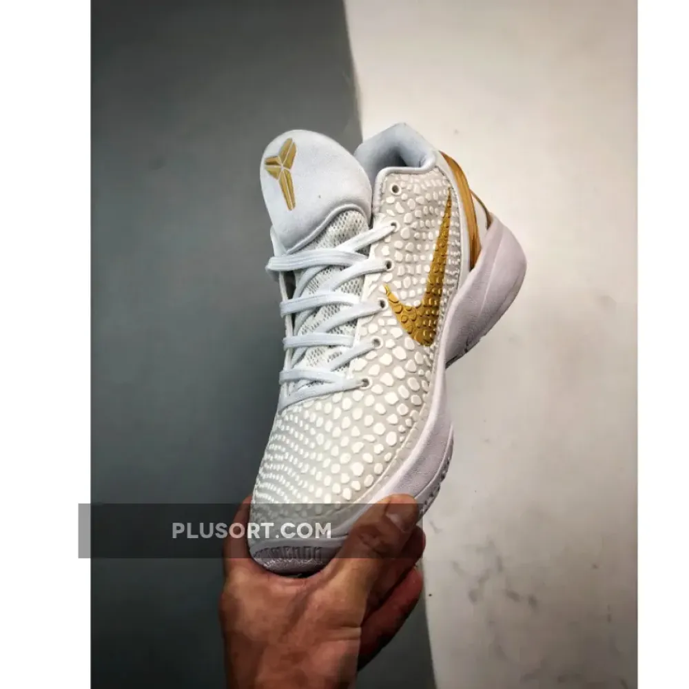 Nike Kobe 6 Protro “BHM” White/Metallic Gold