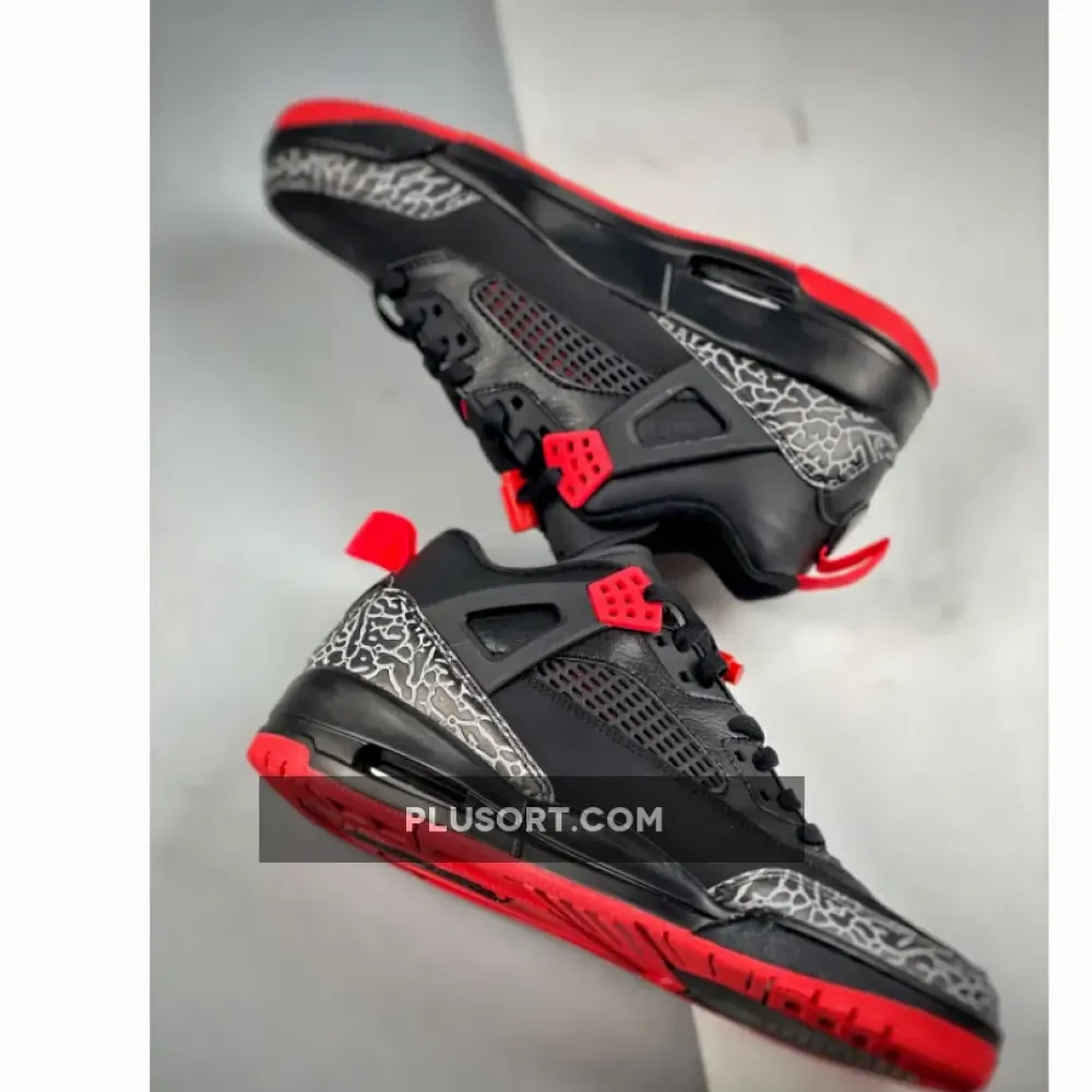 Jordan Spizike Low “Bred” Black/Gym Red-Sail  FQ1759-006