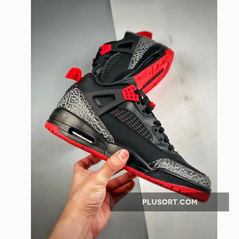 Jordan Spizike Low “Bred” Black/Gym Red-Sail  FQ1759-006