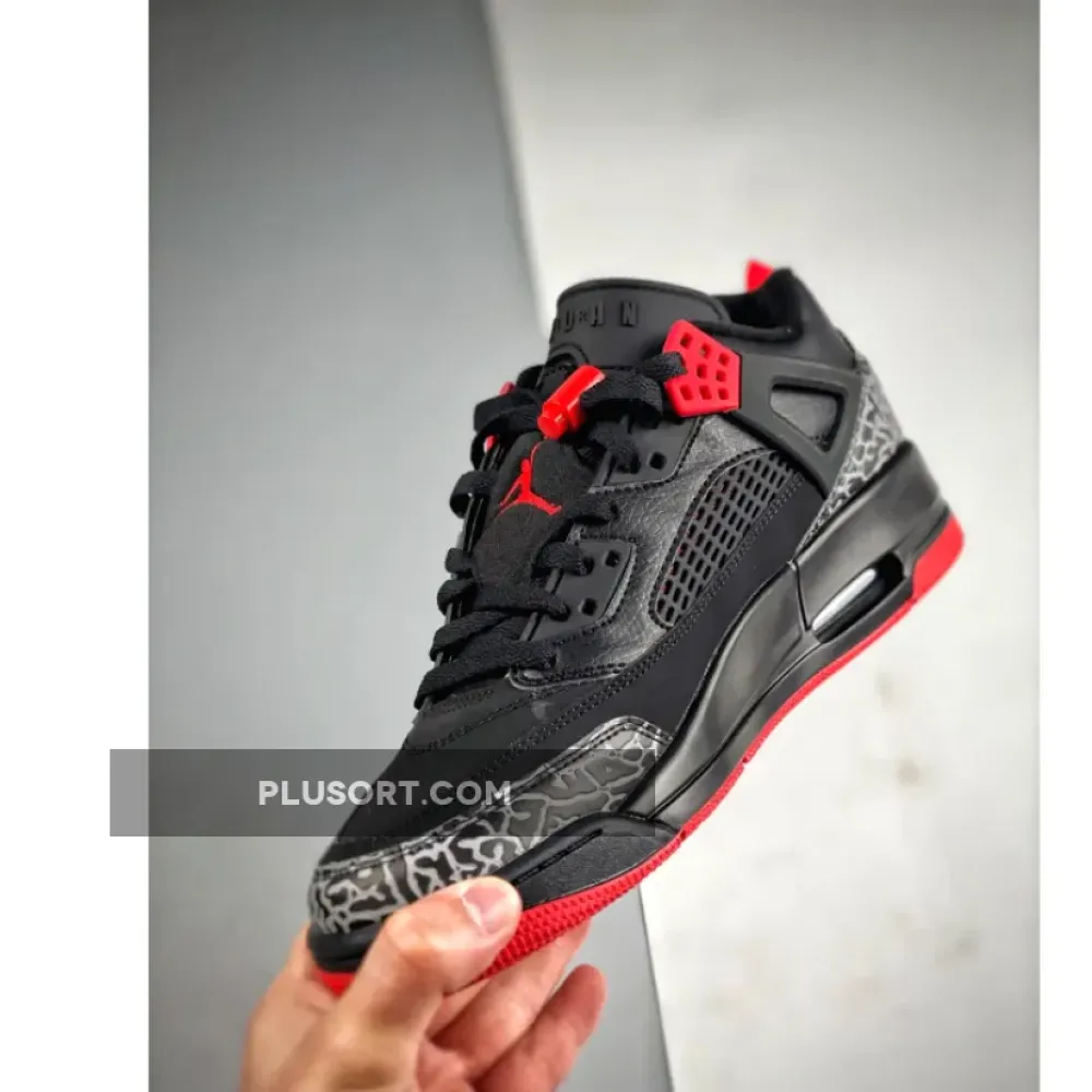 Jordan Spizike Low “Bred” Black/Gym Red-Sail  FQ1759-006