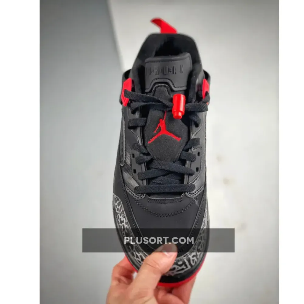 Jordan Spizike Low “Bred” Black/Gym Red-Sail  FQ1759-006