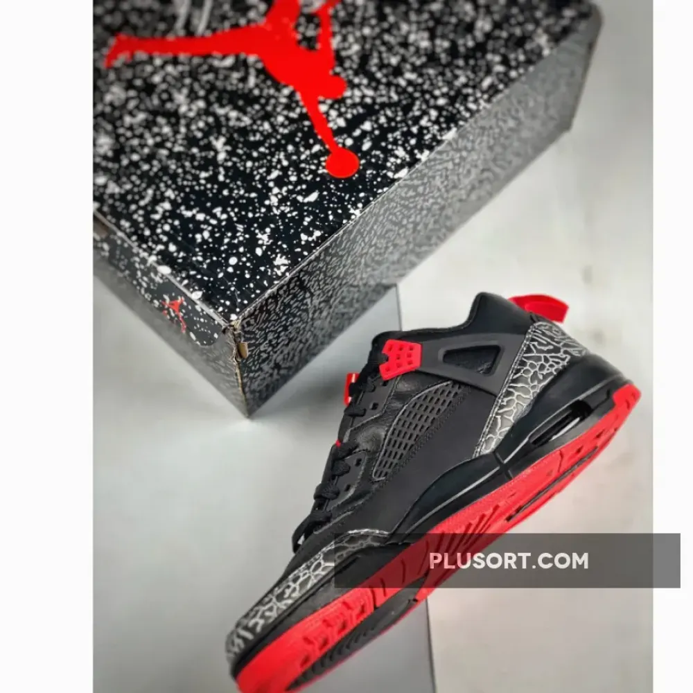 Jordan Spizike Low “Bred” Black/Gym Red-Sail  FQ1759-006
