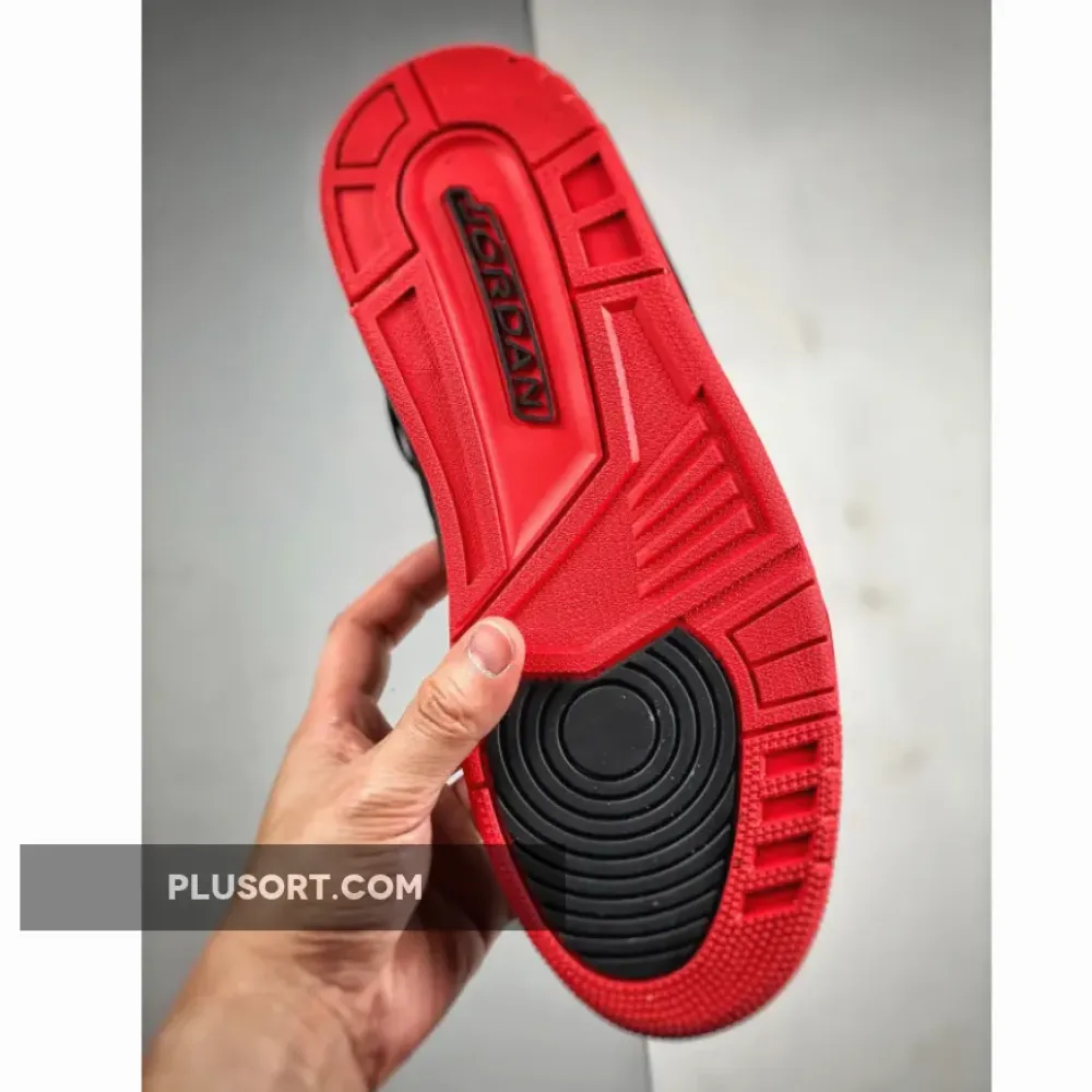 Jordan Spizike Low “Bred” Black/Gym Red-Sail  FQ1759-006