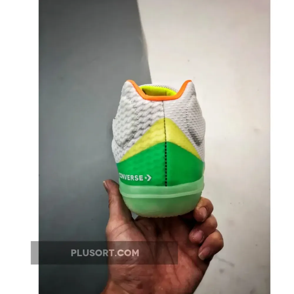 Converse All Star BB Evo Mid ‘Hi‑Vis’ White Green Glow  169511C