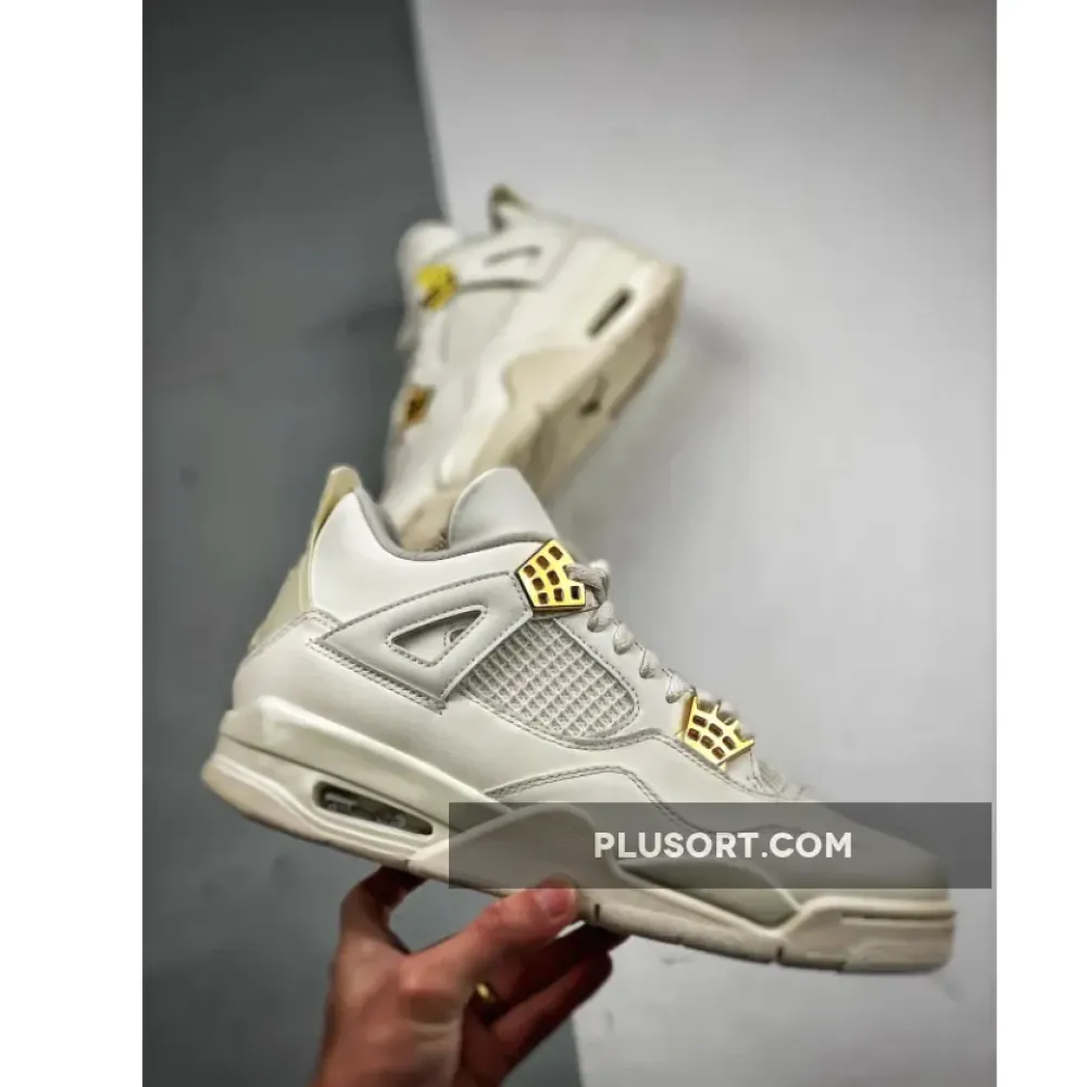 Air Jordan 4 Sail/Metallic Gold-Black  AQ9129-170