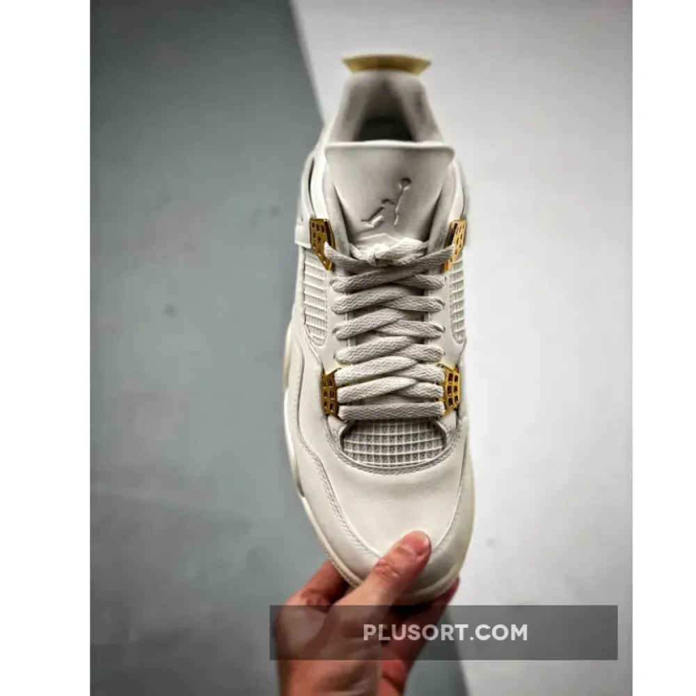 Air Jordan 4 Sail/Metallic Gold-Black  AQ9129-170