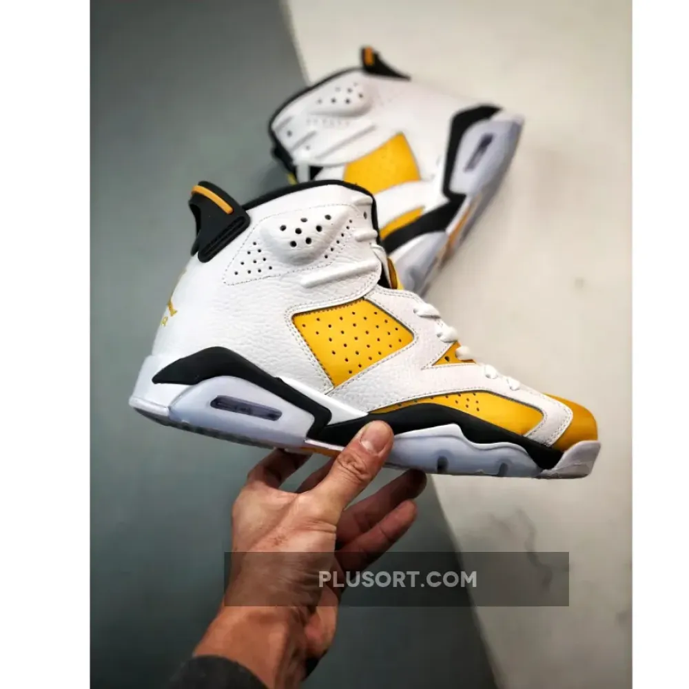 Air Jordan 6 White/Yellow Ochre-Black  CT8529-170