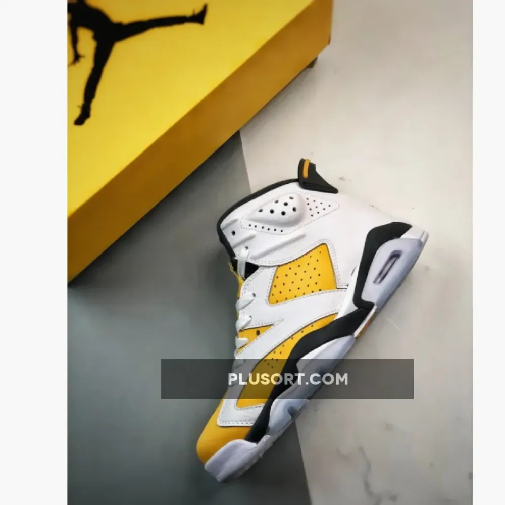 Air Jordan 6 White/Yellow Ochre-Black  CT8529-170