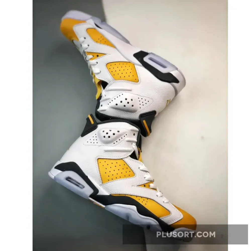 Air Jordan 6 White/Yellow Ochre-Black  CT8529-170