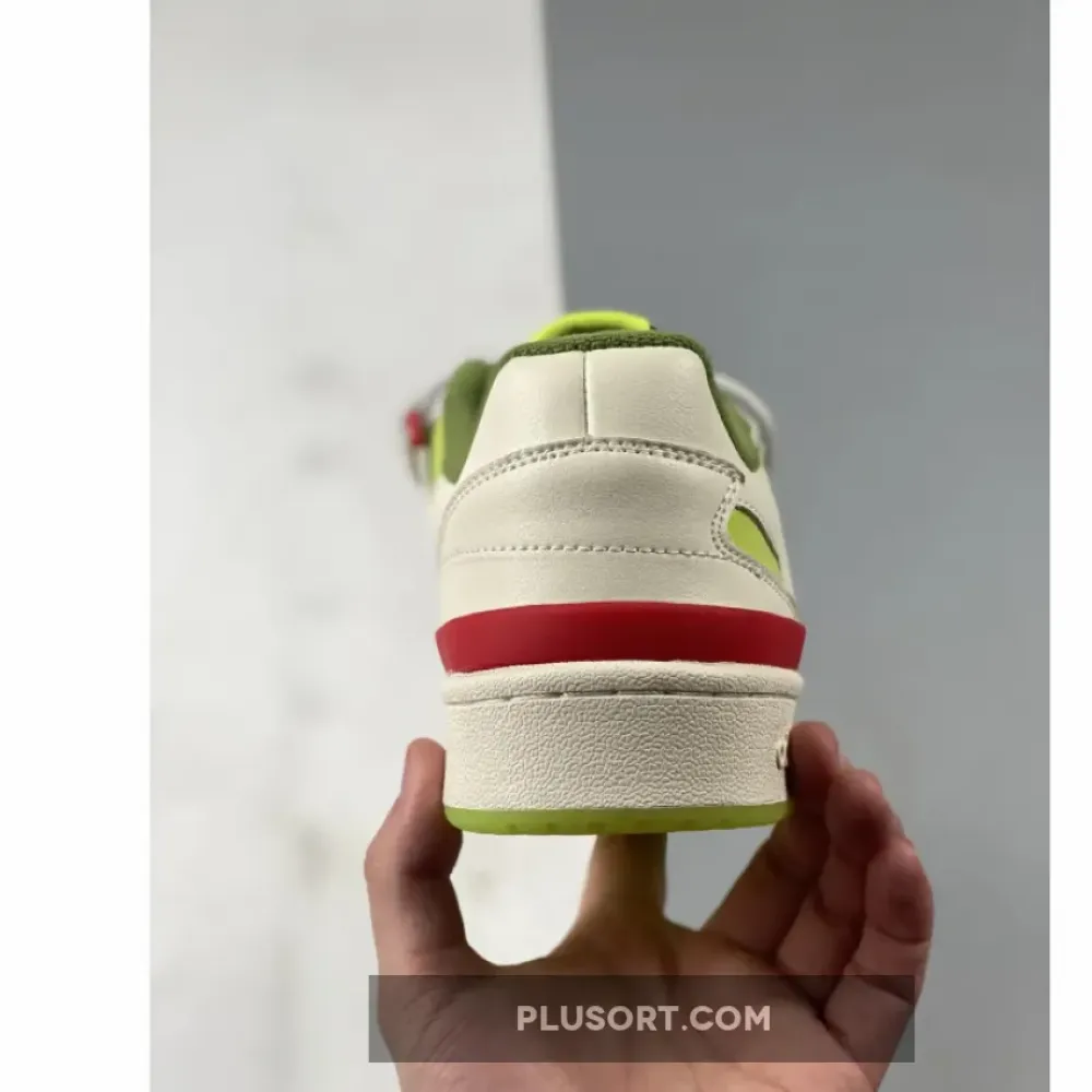 The Grinch x adidas Forum Low Cream White/Solar Slime  ID3512