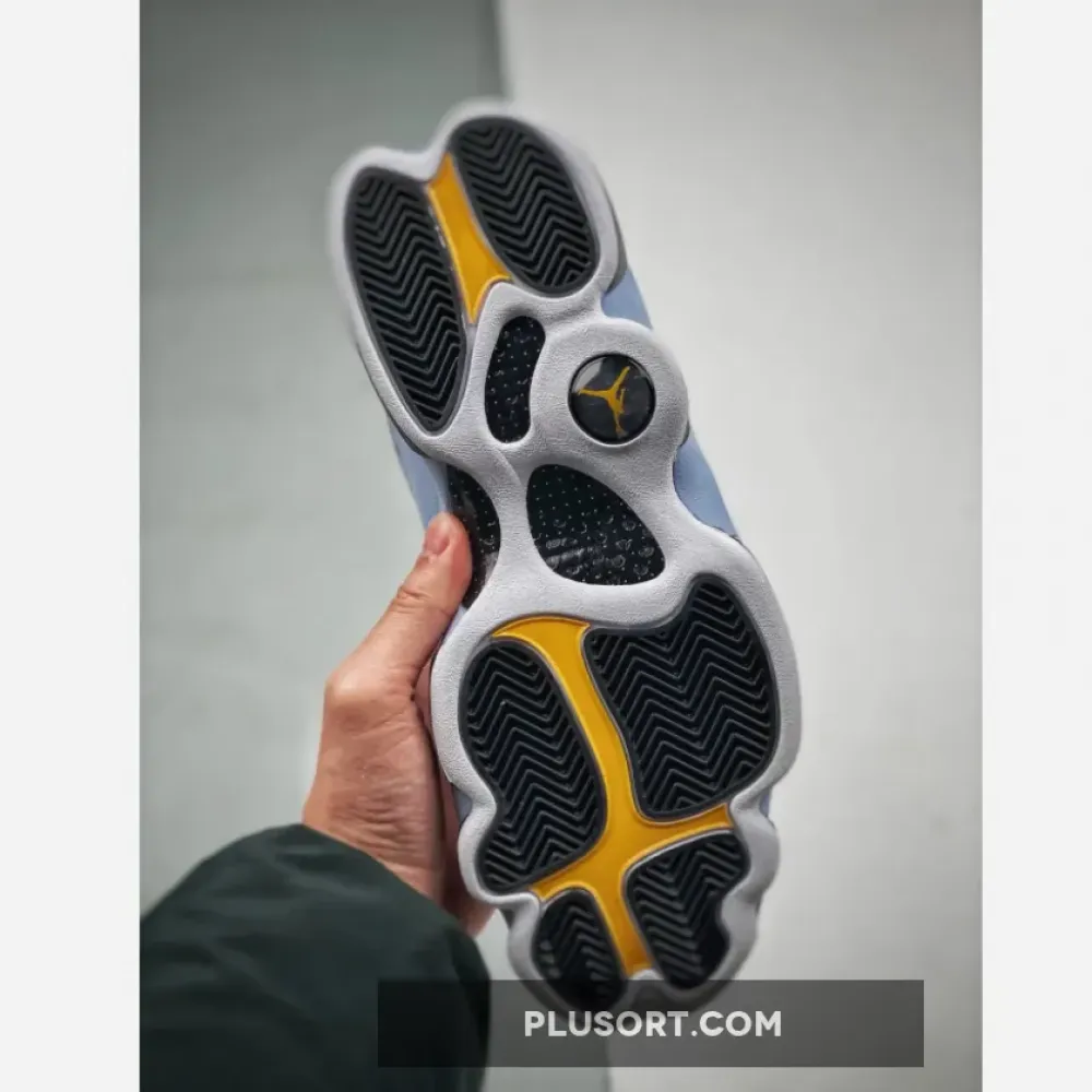 Air Jordan 13 White/Yellow Ochre-Blue Grey-Black  414571-170