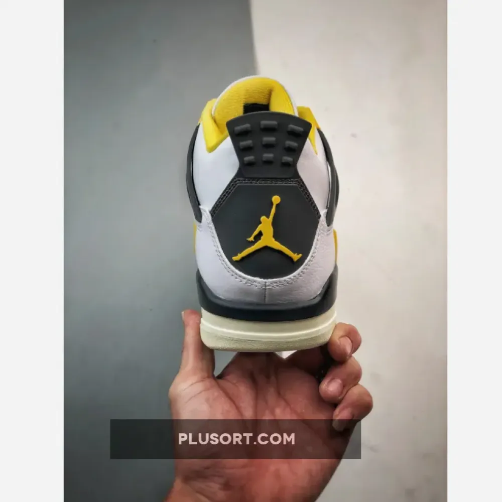 Air Jordan 4 White/Coconut Milk-Vivid Sulfur  AQ9129-101