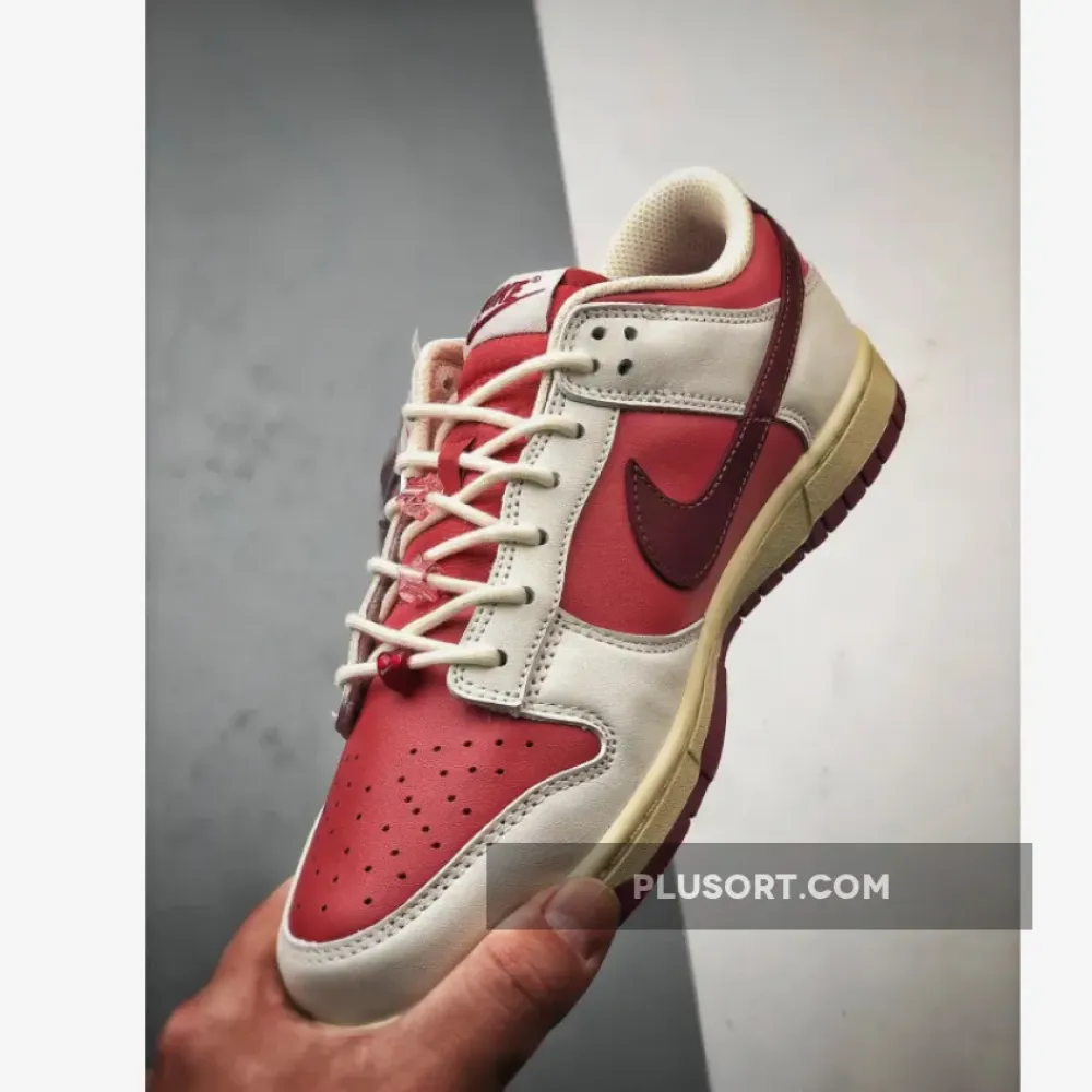 Nike Dunk Low ‘Valentine’s Day’ Sail/Team Red-Pink  HF0736-161