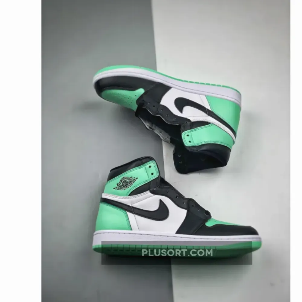 Air Jordan 1 High OG White/Black-Green Glow  DZ5485-130