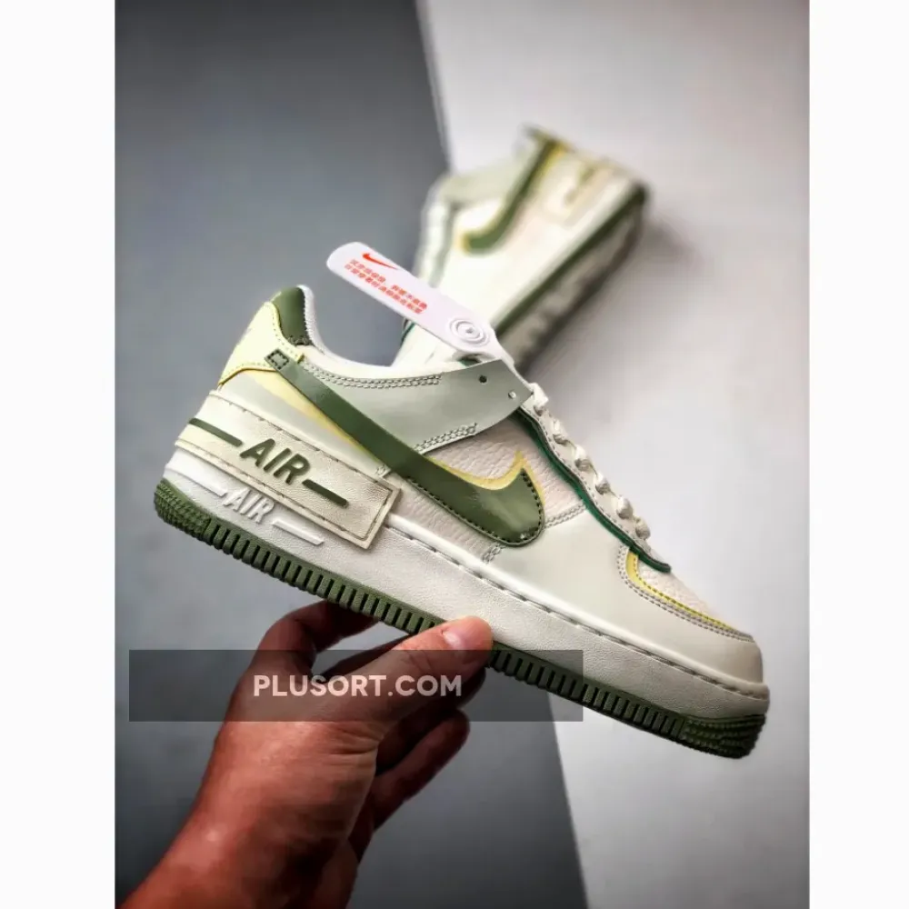 Nike Air Force 1 Shadow Pale Ivory Oil Green  FN6335-101