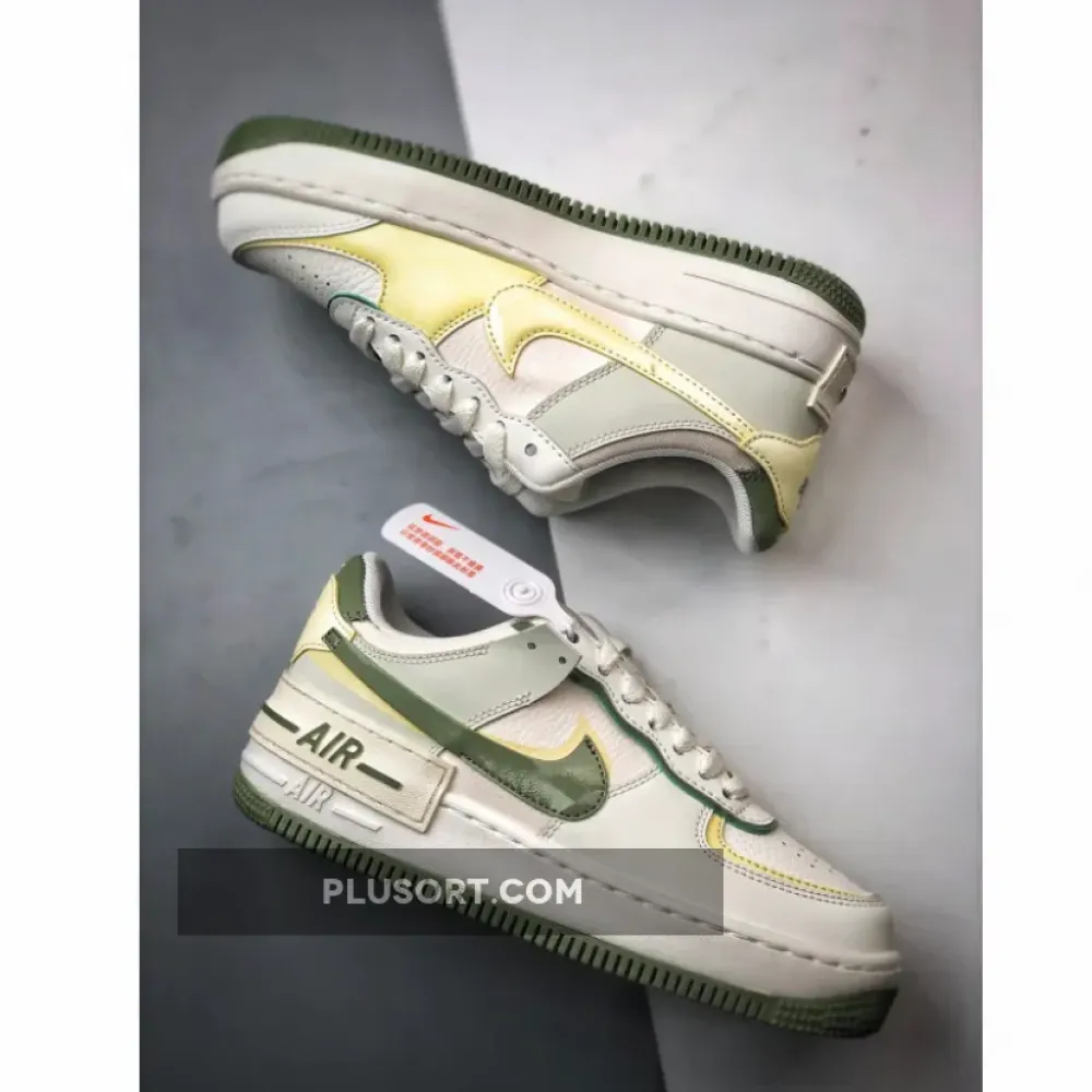 Nike Air Force 1 Shadow Pale Ivory Oil Green  FN6335-101